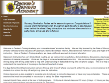 Tablet Screenshot of deckersdriving.com